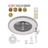 Cata Yıldız Led Tavan Vantilatör Ct-3011 thumbnail 2