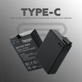 Herigo LP-E8-C 1350mAh Type-C Şarjlı Batarya (LP-E8 Uyumlu) thumbnail 1