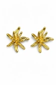 Gold Roselle Çivi Küpe thumbnail 2