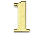 KAPI NUMARASI VİDALI GOLD 1 NUMARA 12,5x4,5cm thumbnail 2