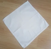 BEYAZ PAMUKLU MUTFAK ÖRTÜSÜ ,MENDİL 40x37cm thumbnail 1