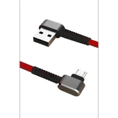 Konfulon S73 Micro USB Kablo 1M 2.1A - Kırmızı thumbnail 2