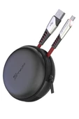 Konfulon DC16 Micro USB Kablo 1M 2.4A - Siyah thumbnail 2