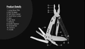 Swiss+Tech 11-in-1 Çok Amaçlı Multitool Pense thumbnail 7