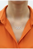 925 Ayar Gümüş Olimpiyat Kolye thumbnail 2