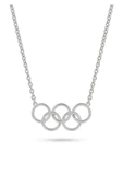 925 Ayar Gümüş Olimpiyat Kolye thumbnail 1