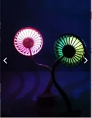 Portatif Işıklı Mini Klipsli Fan thumbnail 2
