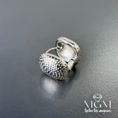 Taşsız Rodyum Kaplama Küpe - Kp00152 thumbnail 2