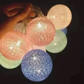 2m 10 Led Renkli Top Lamba thumbnail 3