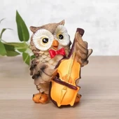 Müzisyen Baykuşlar Biblo Seti 4'lü thumbnail 2