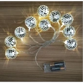 2m 10 Led Pilli Disko Toplu Işık thumbnail 2