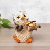 Müzisyen Baykuşlar Biblo Seti 4'lü thumbnail 3