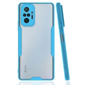 Xiaomi Redmi Note 10 Pro Kılıf Platin Silikon - Mavi thumbnail 1