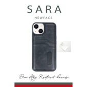 Apple İphone 15 Sara Kartvizitli Deri Kılıf - Taba thumbnail 2