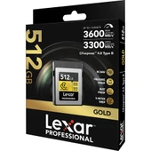 Lexar 512GB Professional CFexpress Type B Gold thumbnail 7