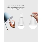 Ev ve İş Yeri İçin Şarjlı LED Ampul thumbnail 3