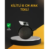 Mobilya İçin Kilitli 6 cm Ayak Tekli Satış thumbnail 1