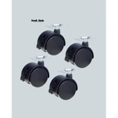 Kilitli Mini Tekerlek Ayak 4 cm 4’lü Set thumbnail 5