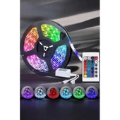Led Işık 5 Metre Şerit Led RGB Işıklı thumbnail 3
