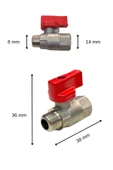 ŞENPRES Mini Küresel Vana 1/4" thumbnail 1