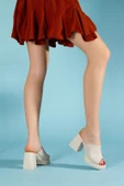 Diar Bej Cilt Topuklu Terlik thumbnail 2