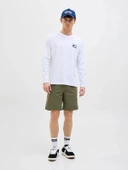 Jack&Jones 12274983 Erkek Sort - Haki thumbnail 2