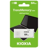 Kioxia U202W 64Gb Usb 2.0 Transmemory Flash Disk (Beyaz) thumbnail 2
