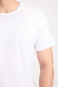 NACAR STORE Erkek Beyaz  Basic T-shirt thumbnail 4