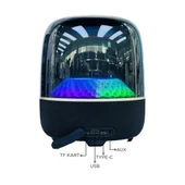 D33 Siyah Taşınabilir Kablosuz Bluetooth Hoparlör thumbnail 5