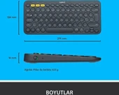 Logitech K380 Bluetooth Multimedya Türkçe Q Klavye (Teşhir) thumbnail 6