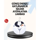 Katlanabilir 5 Kanatlı Solar LED Bahçe ve Kamp Lambası thumbnail 1
