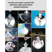 Pratik Katlanabilir Solar LED Aydınlatma Lambası thumbnail 3