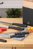 Karaca Mastercut Siyah 6 Parça Standlı Bıçak Seti thumbnail 2