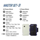 EXEN EX 8031 Master Set-31 Parça Bits Uç Seti thumbnail 2
