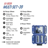 EXEN EX 8039 Multi Set-39 Parça Bits Uç Seti thumbnail 2
