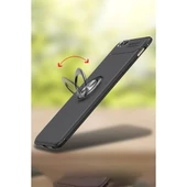 Apple İphone 6 Kılıf Range Yüzüklü Silikon - Kırmızı thumbnail 3
