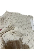 Ajurlu Crop Triko Kazak KREM OVERSIZE thumbnail 2