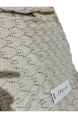 Ajurlu Crop Triko Kazak KREM OVERSIZE thumbnail 3