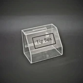 Tipbox - Bahşiş Kutusu Şeffaf - 15x10xh12cm thumbnail 1