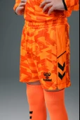 Hummel Line Kaleci Şort Neon Turuncu Çocuk thumbnail 4