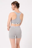 ATHLESHORTS™ Esnek Belli Kadın Uzun Boxer Şort thumbnail 4