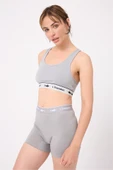 ATHLESHORTS™ Esnek Belli Kadın Uzun Boxer Şort thumbnail 2