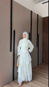 vera şifon elbise şallı thumbnail 1
