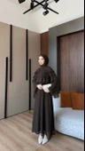 azure elit şallı elbise thumbnail 1