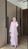 vera şifon elbise şallı thumbnail 2