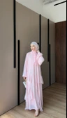 vera şifon elbise şallı thumbnail 3