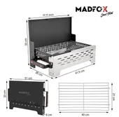 Madfox SteelFold Paslanmaz Çelik Katlanabilir Mangal thumbnail 3