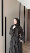 vera şifon elbise şallı thumbnail 5