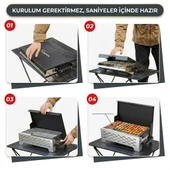 Madfox SteelFold Paslanmaz Çelik Katlanabilir Mangal thumbnail 5