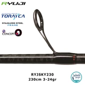 Ryuji Sky Force Fuji 2.30mt 3-24gr (2P) Light Spin Kamış thumbnail 3